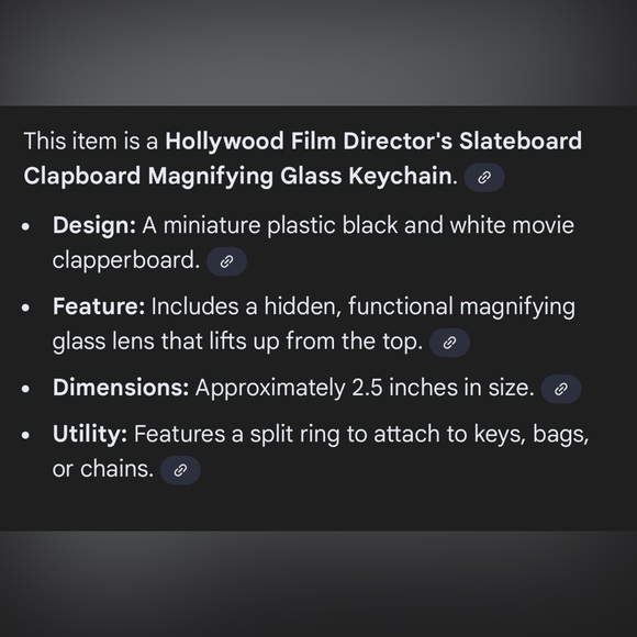 Hollywood Clapperboard Keychains - Picture 3 of 3